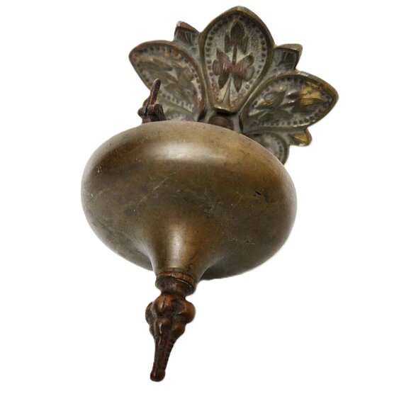 Antique RARE Bronze 19th Century Ornate Victorian Base Hotel Desk Counter Bell - Picture 6 of 8